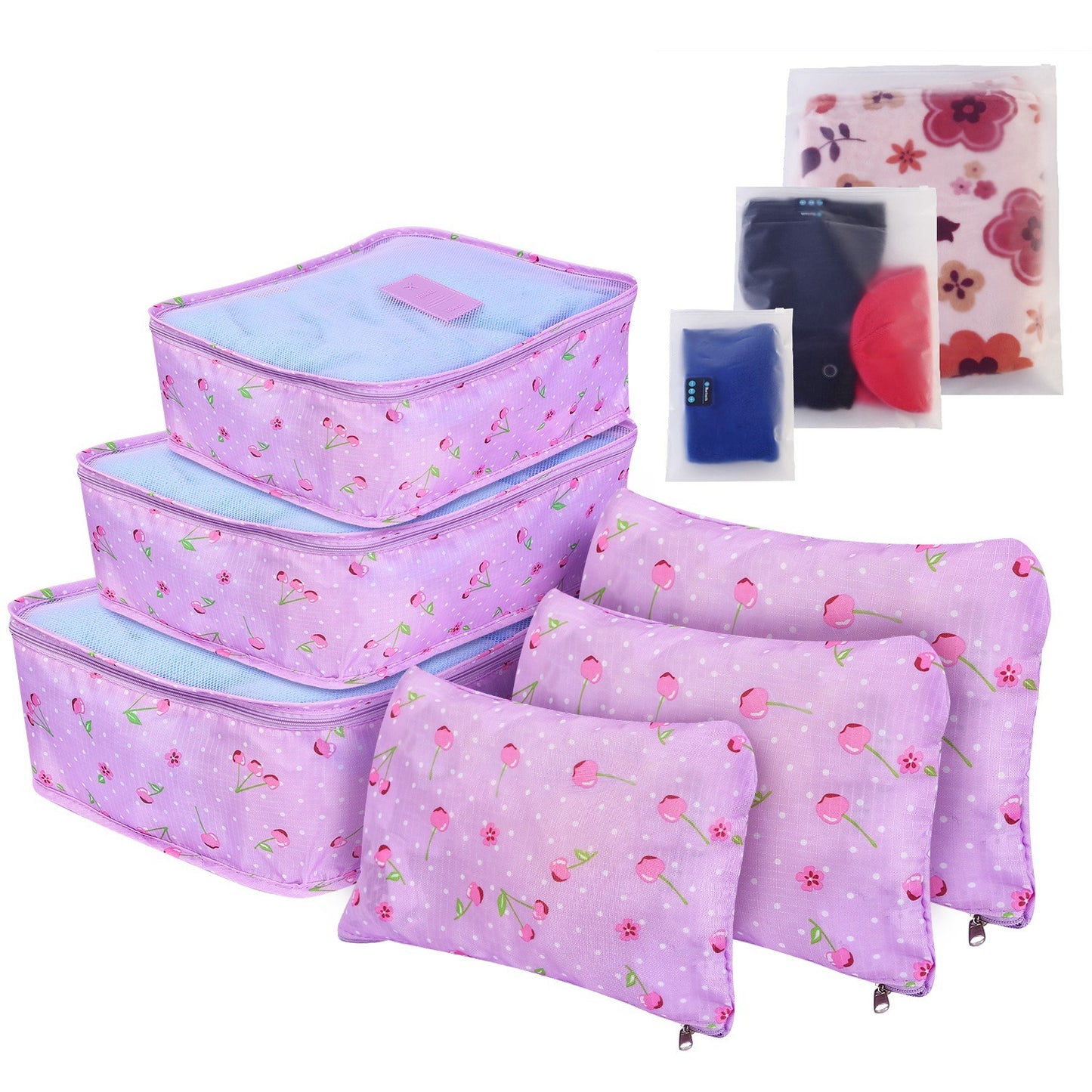 9-Piece Travel Packing Organizer Set - Color