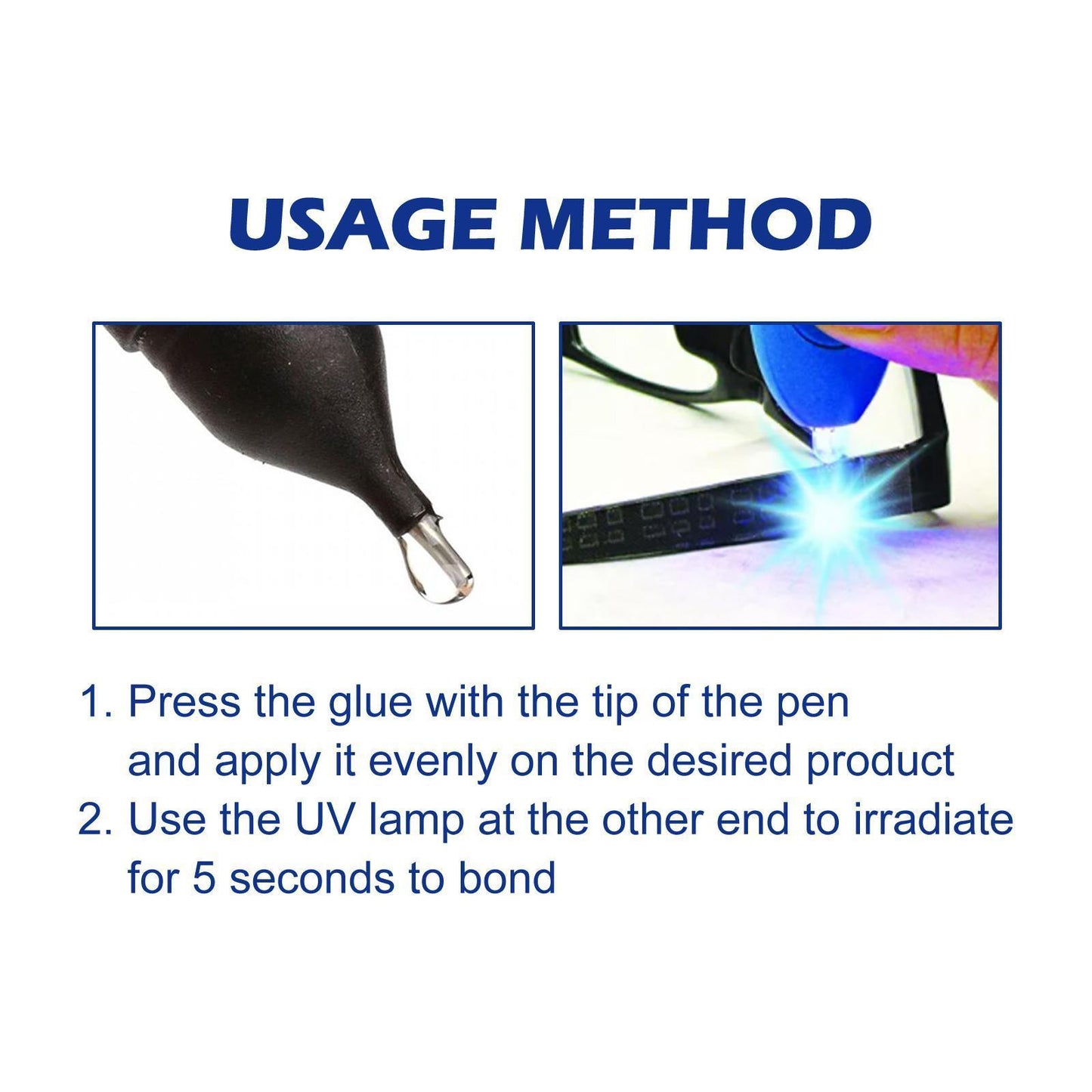 UV Light Curing Glue Pen — 5-Second Quick-Dry Repair Tool for Plastic, Metal, Ceramic & Glass