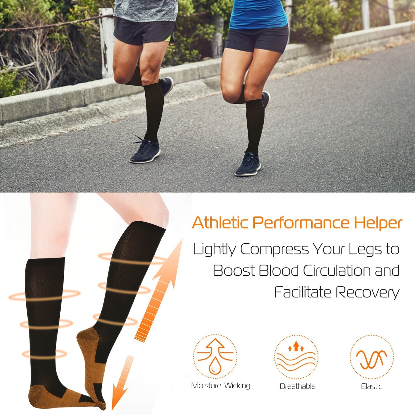 Copper Compression Travel Socks