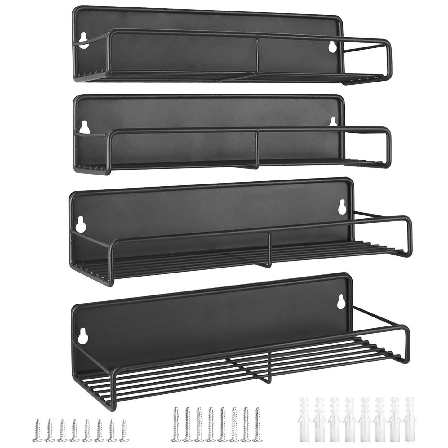 4-Pack Strong Magnetic Spice Rack Organizer