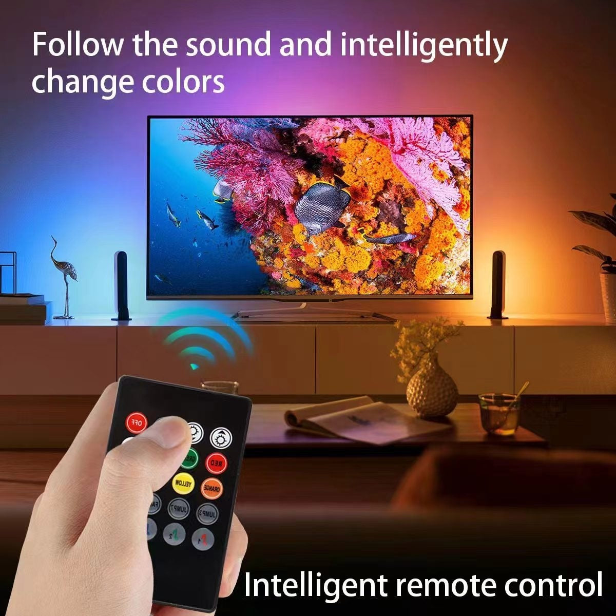 Smart RGB Desktop Ambience Light – Magic Color & Music Rhythm LED Set