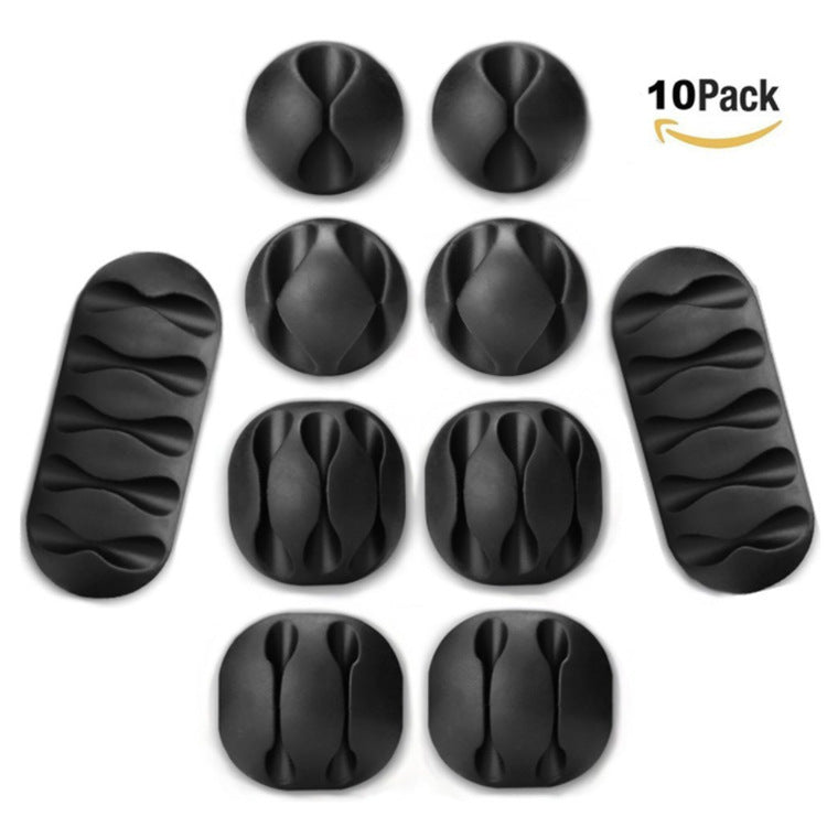 Desktop Data Cable Organizer – 10pcs Set