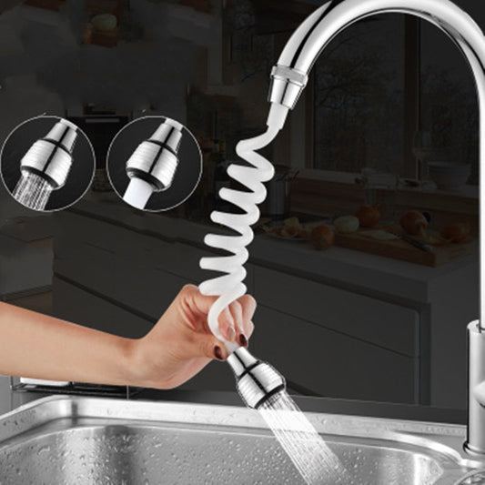 Flexible Kitchen Faucet Extender — 360° Telescopic Long Hose Sprayer