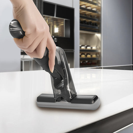 Mini Spray Mop for Countertops & Small Spaces — Portable Self-Squeeze Mop with Built-In Spray Bottle