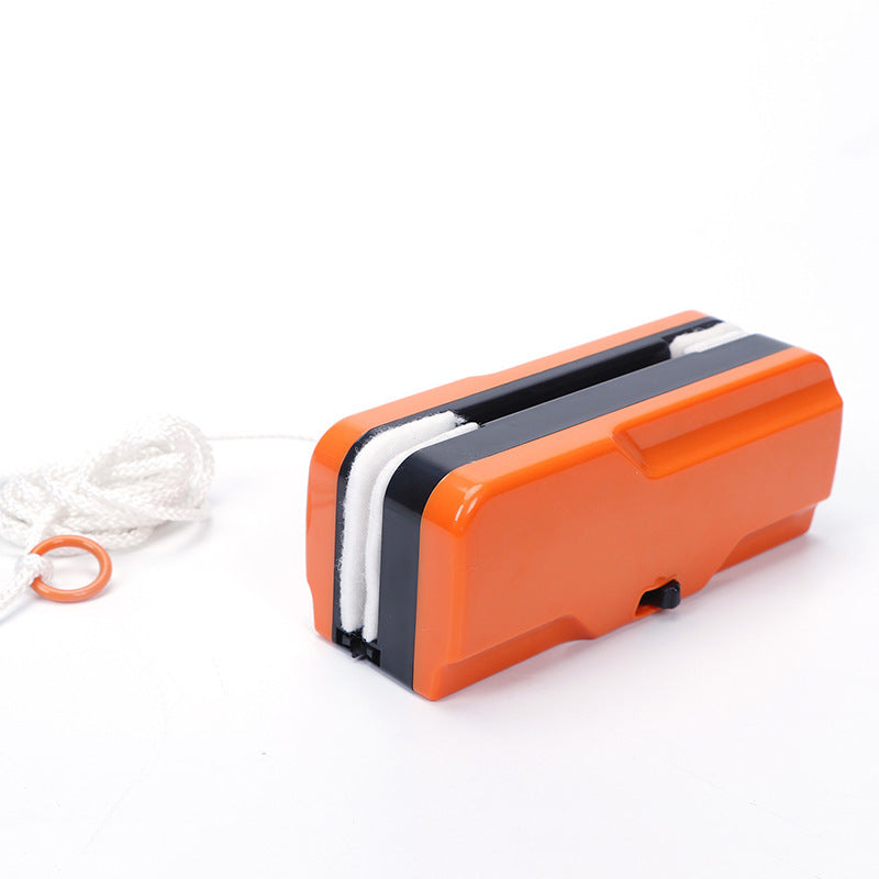 Adjustable Magnetic Window Cleaner — Double-Sided Glass Cleaning Tool (Orange / White | 18cm / 25cm / 30cm)