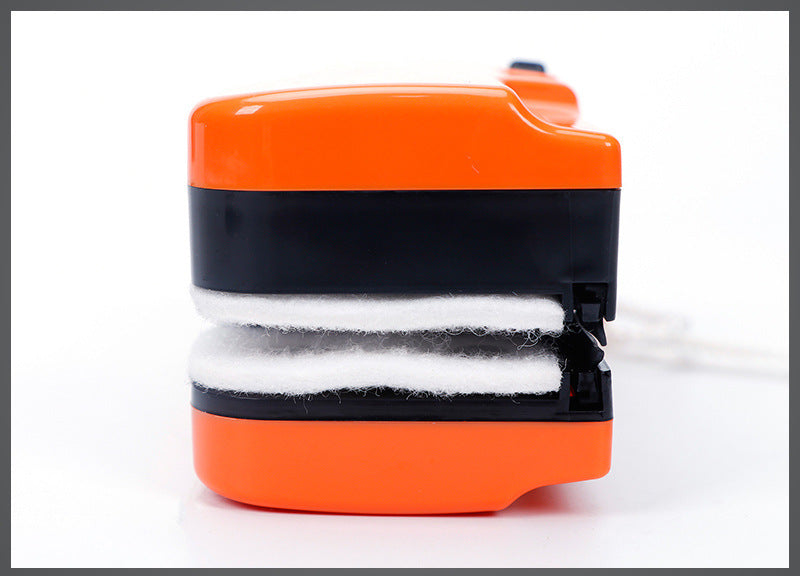 Adjustable Magnetic Window Cleaner — Double-Sided Glass Cleaning Tool (Orange / White | 18cm / 25cm / 30cm)