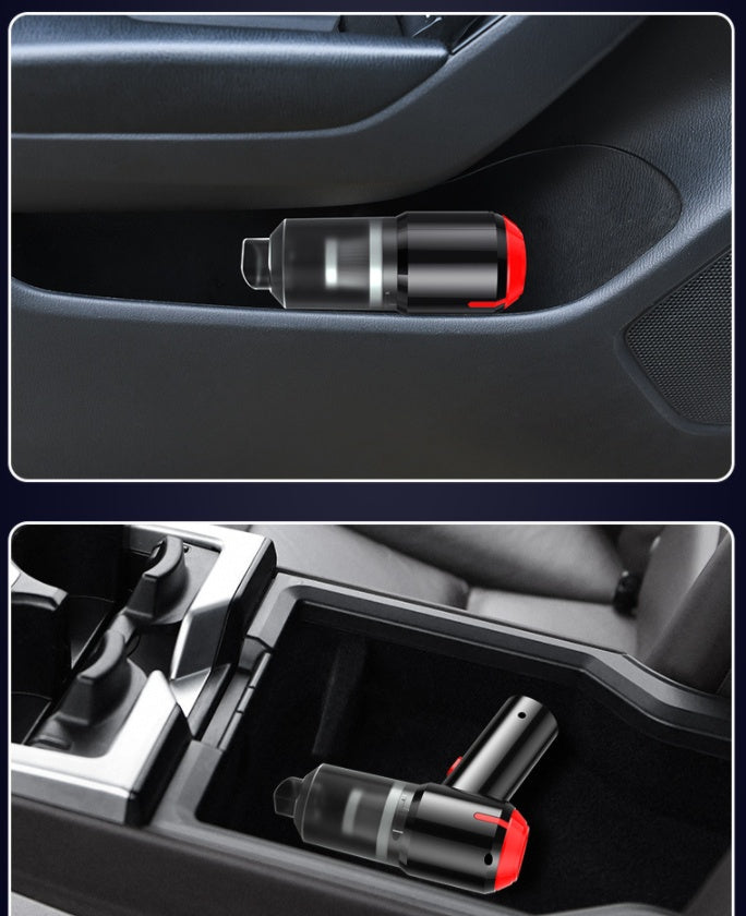 Wireless High-Power Mini Car Vacuum Cleaner – 9000Pa Turbo Suction | Pro Cleaning Kit (Filters + Towel + Storage Bag)