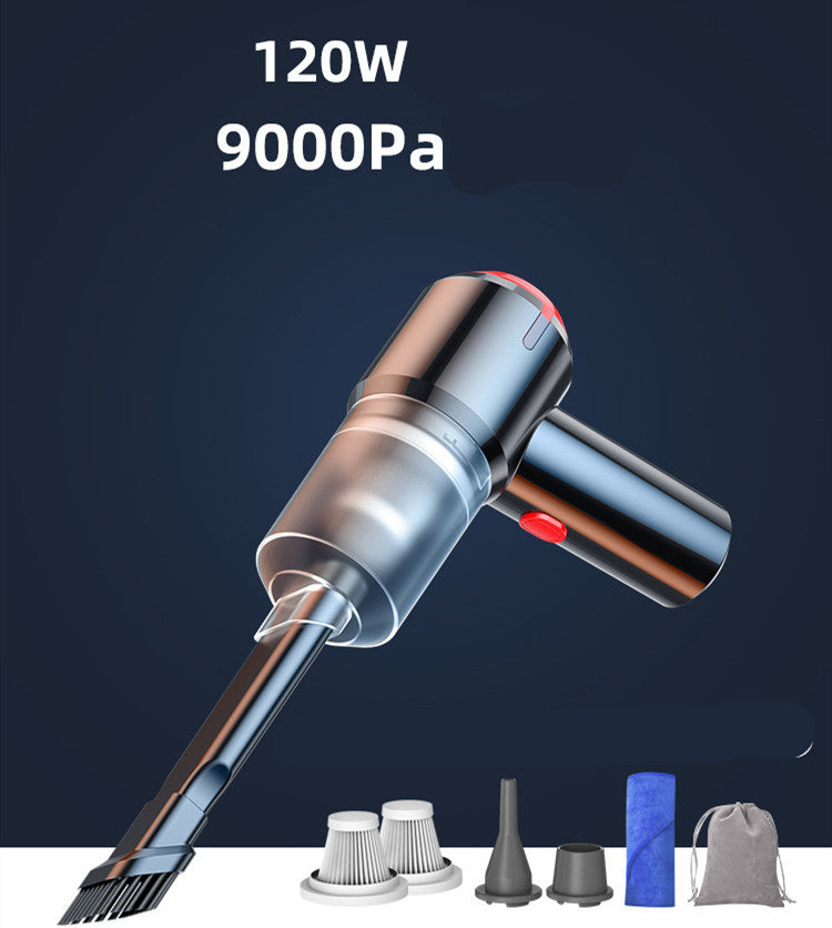 Compact cordless vacuum with accessories and storage bag