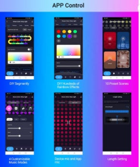 RGB Symphony USB LED Light – TV Backlight with Bluetooth Control (Waterproof)