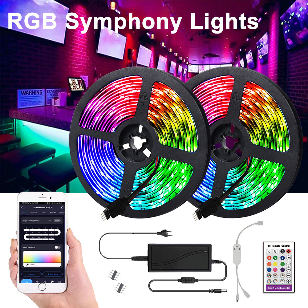 Smart RGB LED Strip Light 5m – 5050 LED, Waterproof & Indoor Options