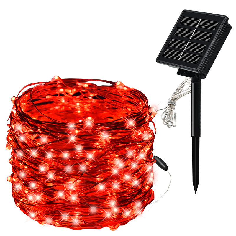 Solar Copper Wire Fairy String Lights | 10m/20m, 100–200 LEDs, IP65 Waterproof