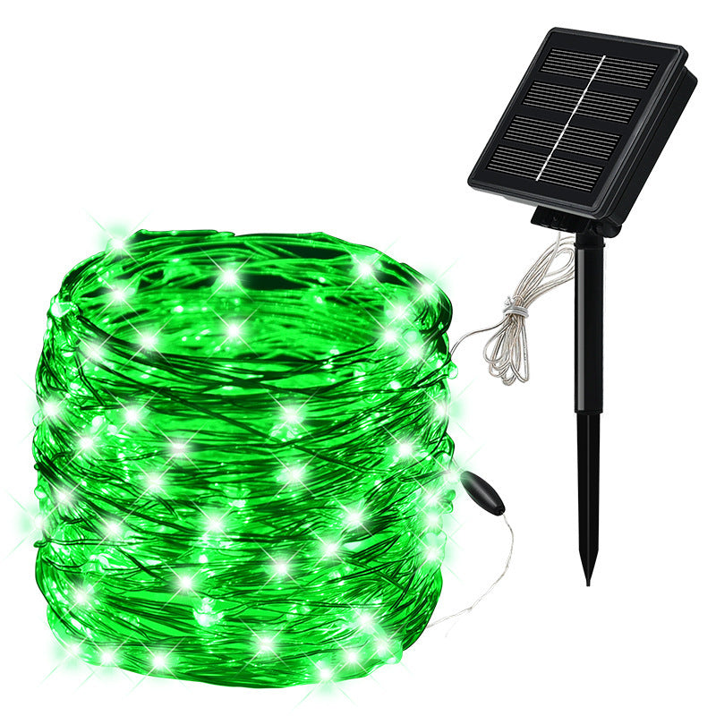 Solar Copper Wire Fairy String Lights | 10m/20m, 100–200 LEDs, IP65 Waterproof