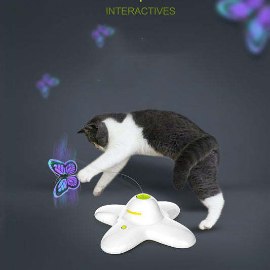 Butterfly Flying Funny Cat Artifact – Interactive Spinning Butterfly Toy
