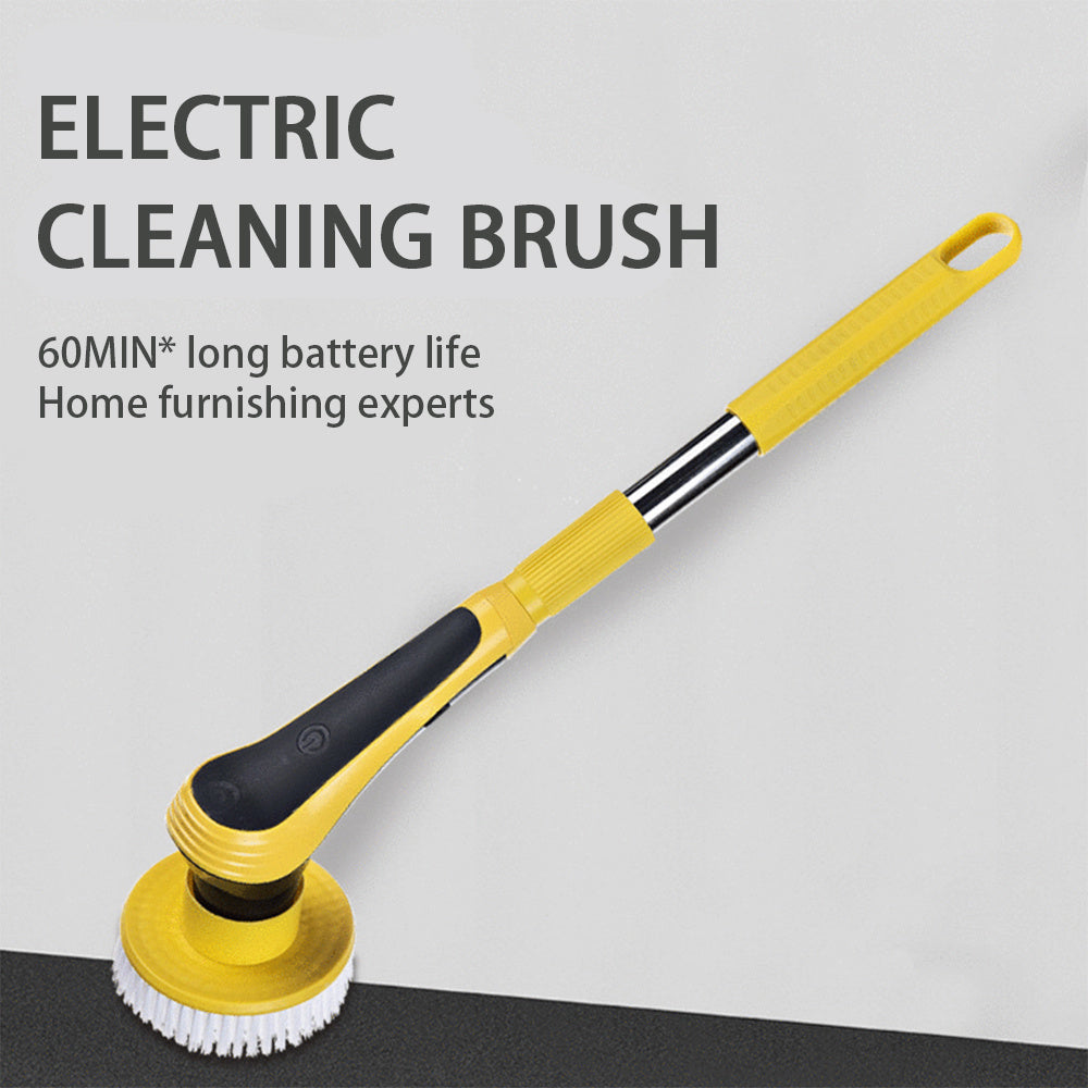 Electric Spin Scrubber – 6-in-1 / 7-in-1 / 10-in-1 Multifunction Cordless Cleaning Brush (IPX7, Telescopic, Dual-Speed, 2600mAh)