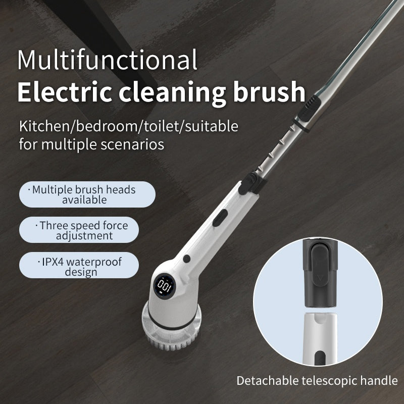 8000mAh cordless cleaning scrubber for tile and bathroom surfaces