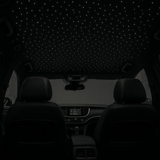 Car Fiber Optic Star Roof Light Kit – 150 Strands, RGBW, Bluetooth APP + Music Sync (6W)