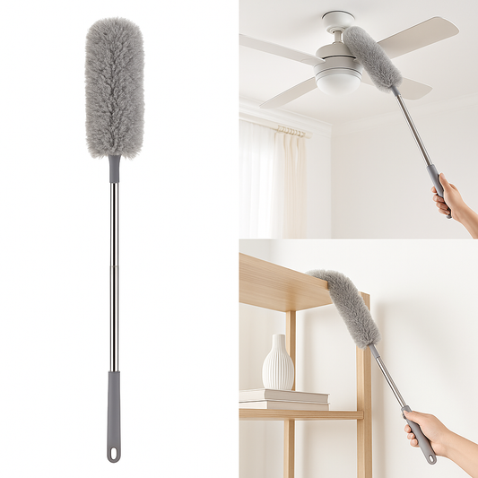 Extendable Telescopic Duster – 2.8m Bendable Microfiber Cleaning Tool