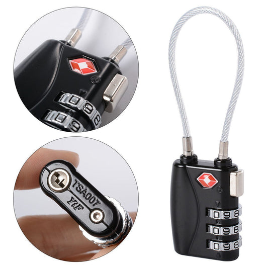 Suitcase Travel Cable Lock – TSA Combination Lock