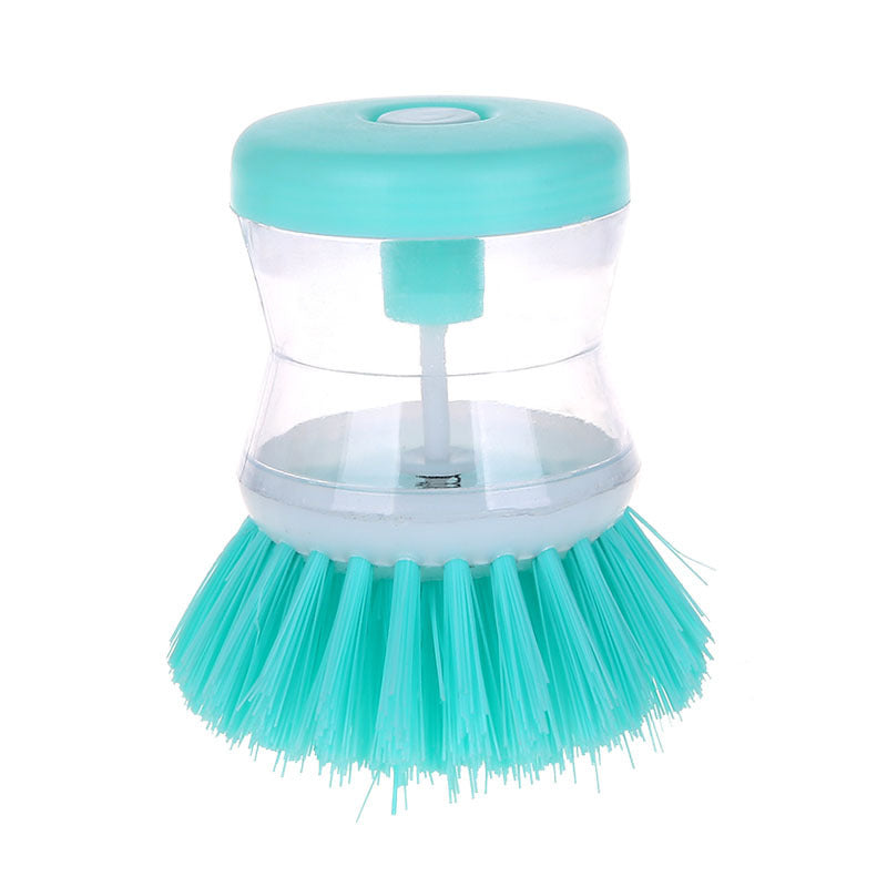 Sponge Dishwashing Brush with Detergent Reservoir – Easy-Clean Kitchen Pot & Dish Scrubber