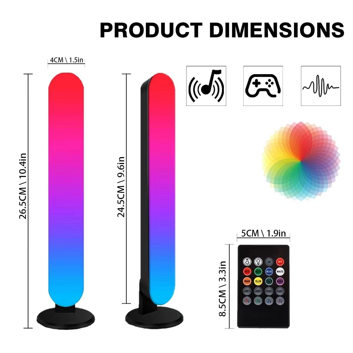 Smart RGB Desktop Ambience Light – Magic Color & Music Rhythm LED Set
