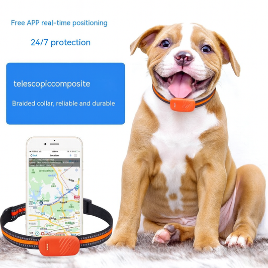 4G Waterproof Pet GPS Tracker – GPS/AGPS/WiFi + Full GNSS Locator with SOS & Anti-Theft Alerts (Blue / Orange)