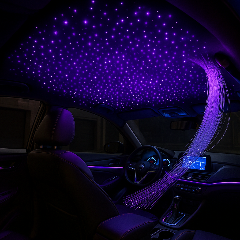 Car fiber optic star roof kit RGB 150 strands