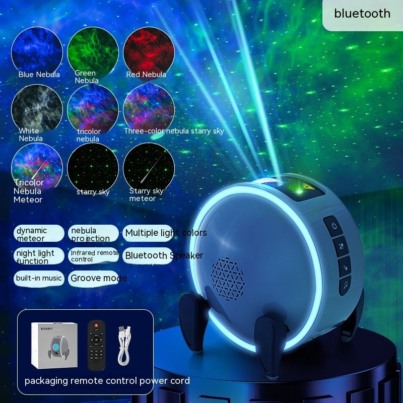 Star projector with Bluetooth music and white noise modes