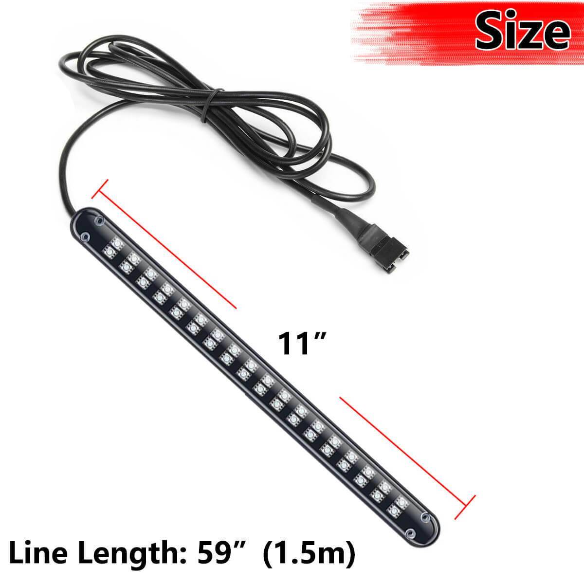 Car LED Underglow Neon Kit – RGB+ Music Sync + Smart Brake (6-Piece, App Control, IP68)