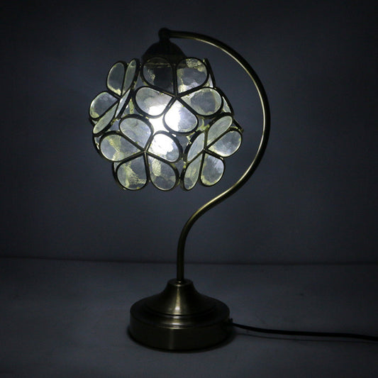 Eye Protection Desk Lamp – Tiffany Stained Glass Office Lamp with Iron Base