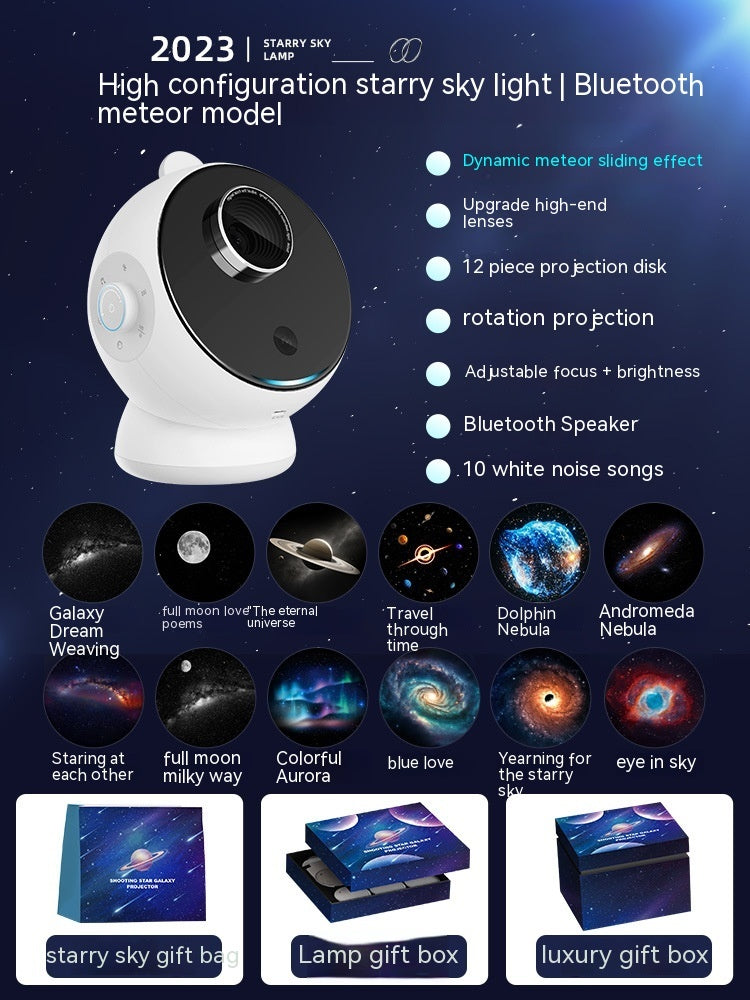 Galaxy Star Light Projector – Bluetooth & Meteor Effects | Multi-Version