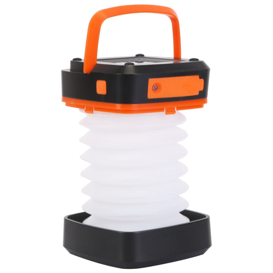 Solar Camping Lantern – Collapsible LED Tent Lamp, USB Rechargeable & Emergency-Ready