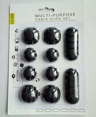 Desktop Data Cable Organizer – 10pcs Set