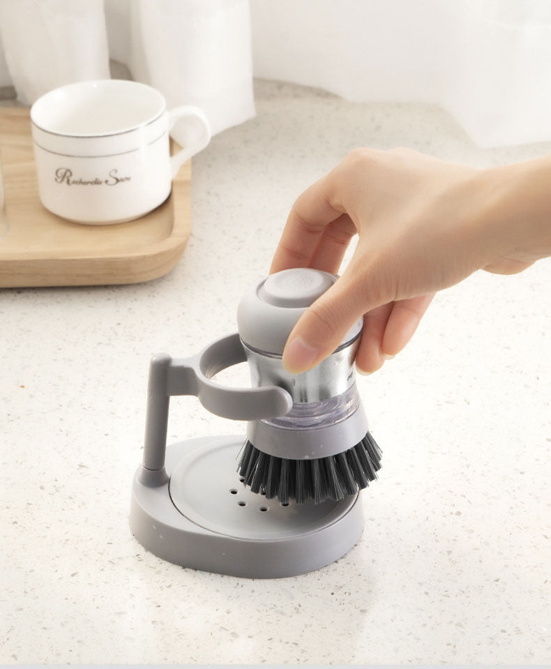 Stainless Steel Pot Brush with Non-Slip Grip – Heavy-Duty Kitchen Scrubber