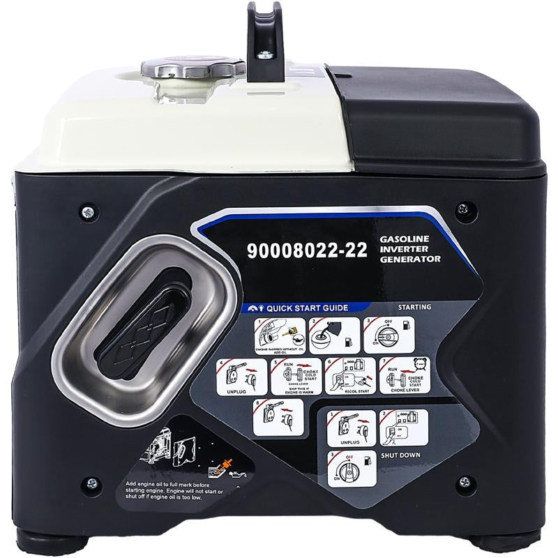 1200W Portable Inverter Generator – Ultra-Quiet Gas Engine, Eco-Mode, Lightweight, EPA-Compliant