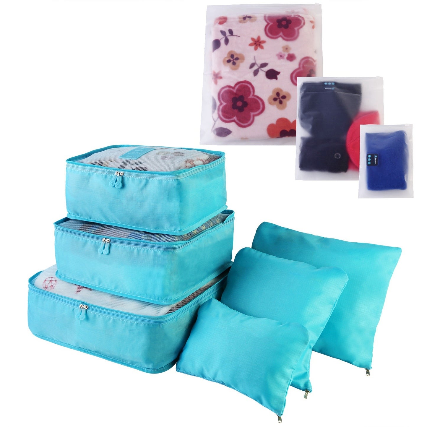 9-Piece Travel Packing Organizer Set - Color