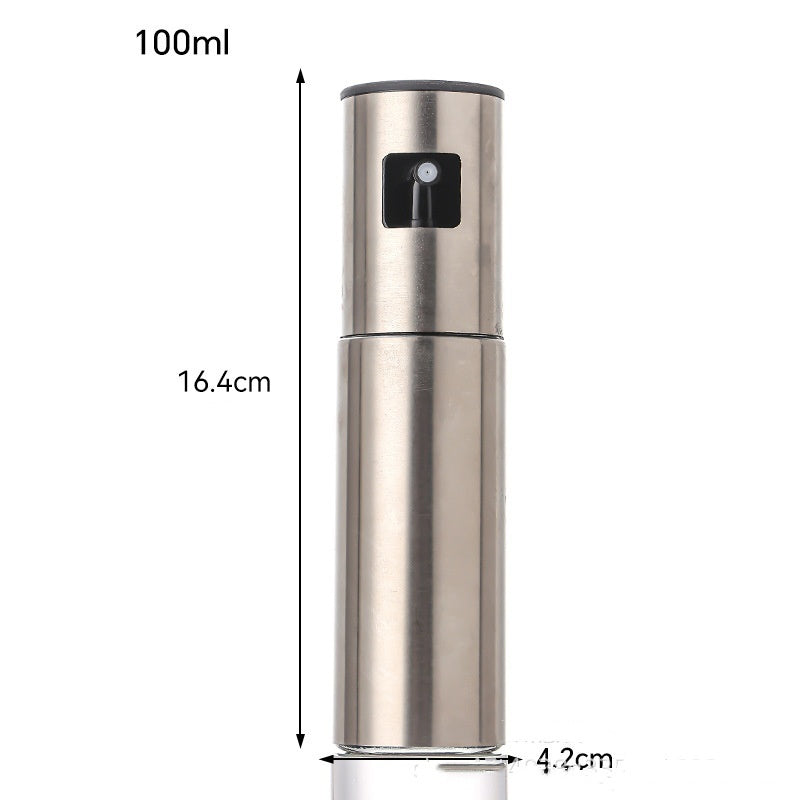 Minimalist stainless steel oil sprayer 100ml without scale