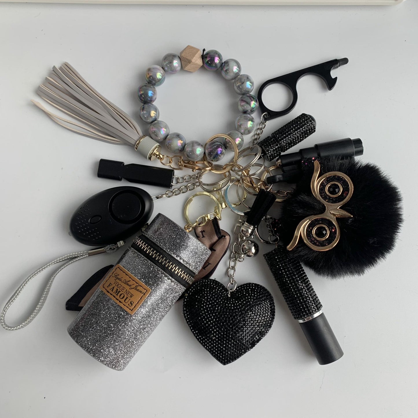 Whistle Alarm Window Breaker Keychain Set – Personal Safety & Emergency Escape Tool