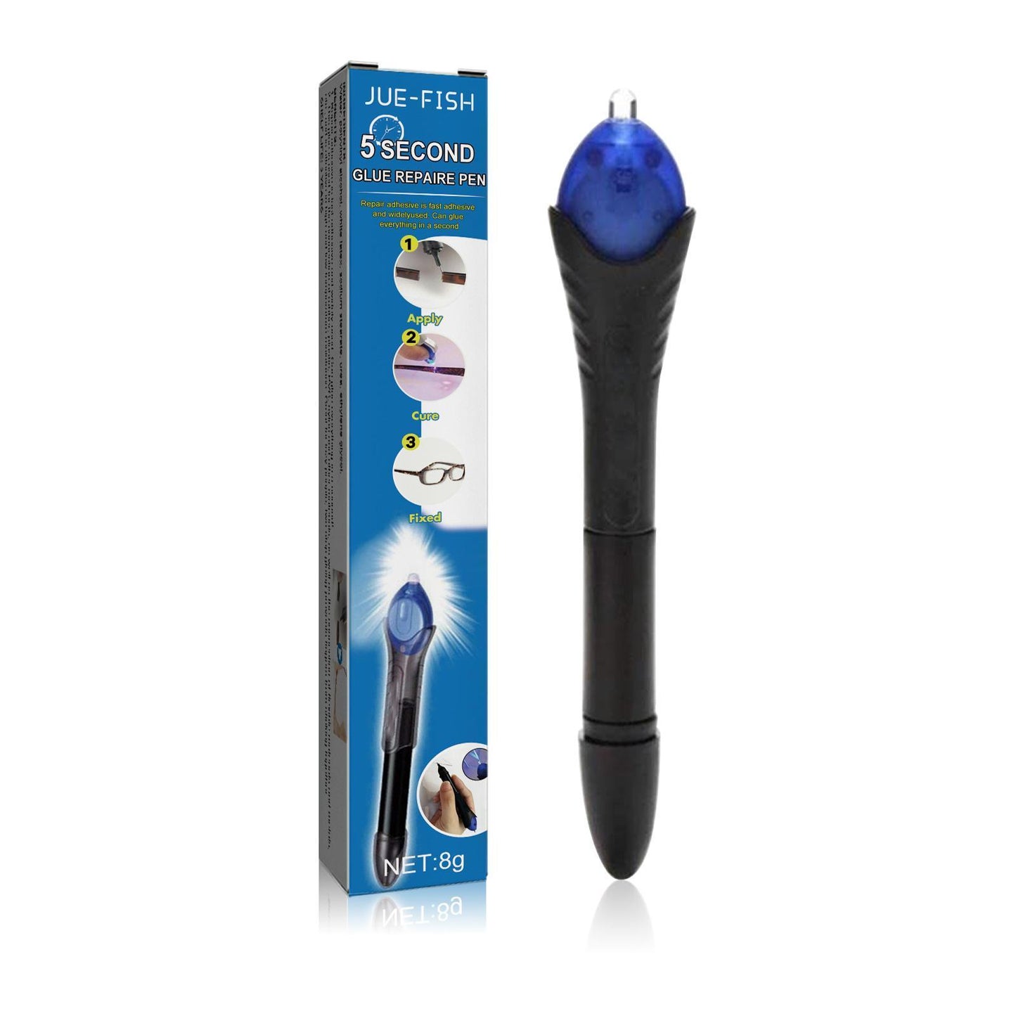 UV Light Curing Glue Pen — 5-Second Quick-Dry Repair Tool for Plastic, Metal, Ceramic & Glass