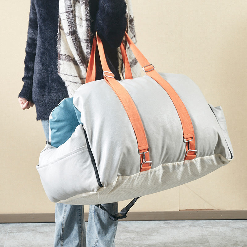 Luxury Waterproof Faux Leather Pet Travel Handbag – Light & Portable Safety Seat for Dogs