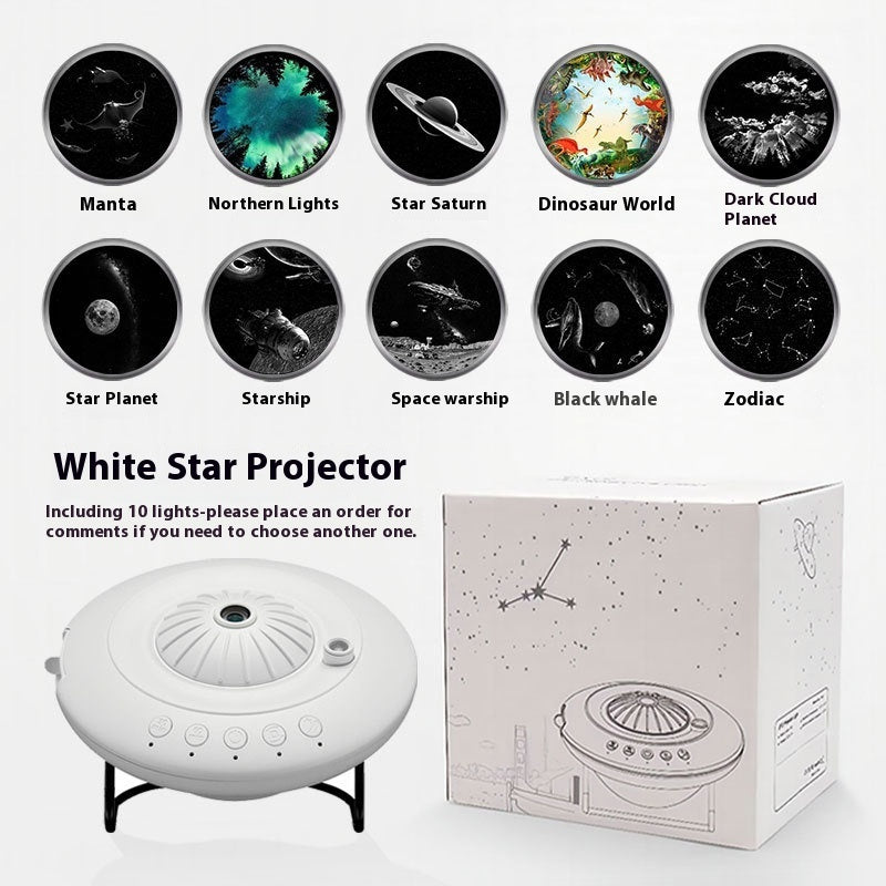 Starry Sky Ambience Projector | Planetarium Lamp with Picture Discs (2/4/6/10 Images)