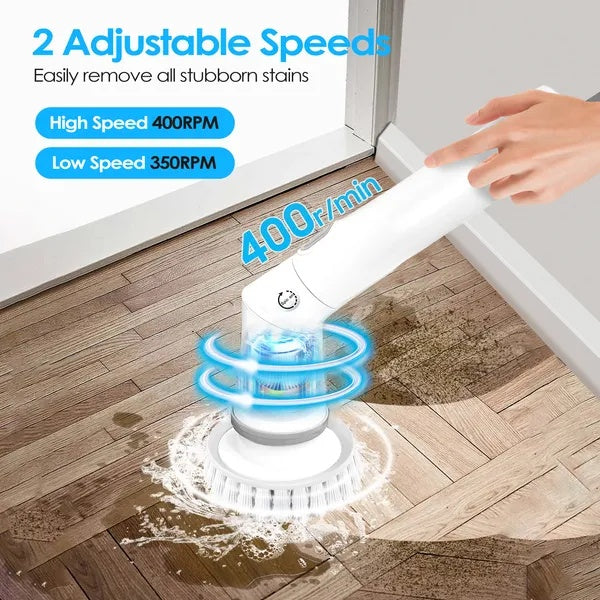 Dual-speed 400RPM electric cleaning brush – ValorBuy