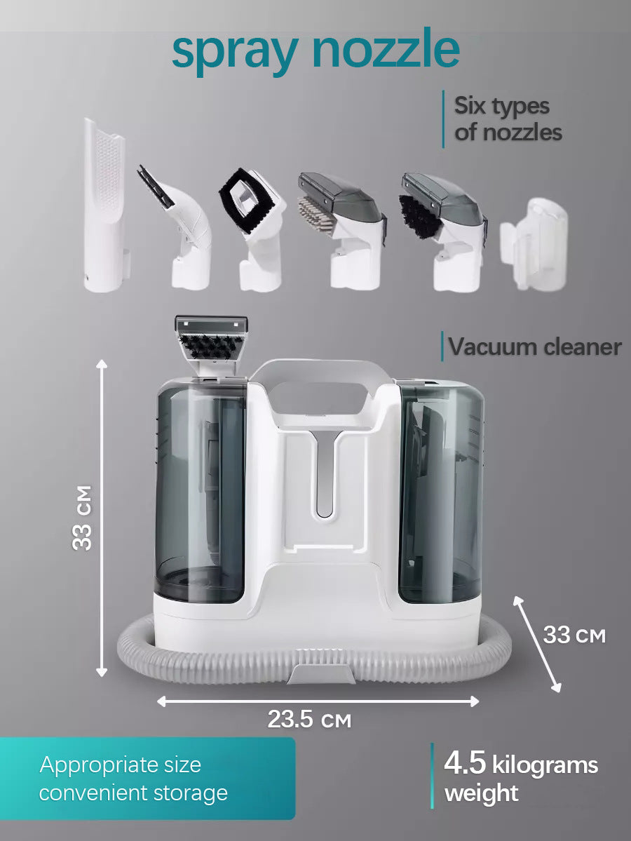 Household Carpet & Curtain Vacuum Cleaner – Luxury 450W Edition (6-in-1 Suction Heads)