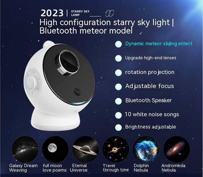 Galaxy Star Light Projector – Bluetooth & Meteor Effects | Multi-Version