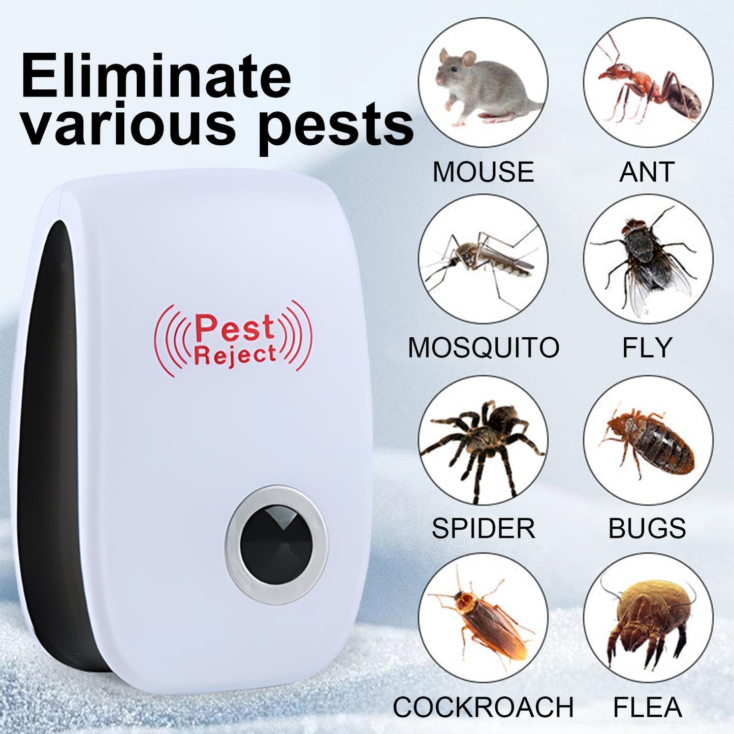 Ultrasonic Pest Repeller Plug-In – Smart Mosquito, Cockroach & Mouse Repellent with Nightlight