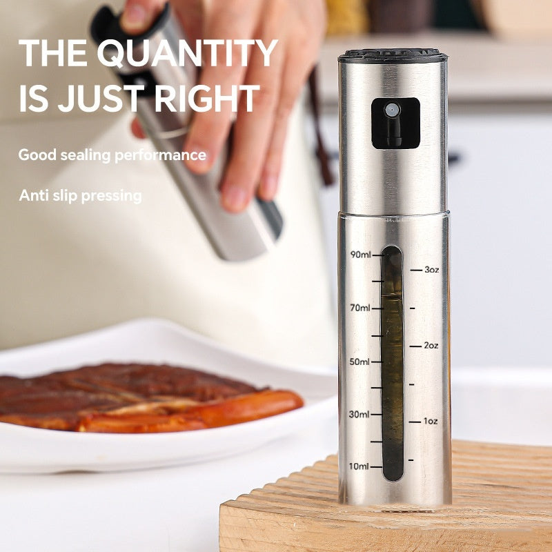 Stainless Steel Oil Spray Bottle – 100ml (2 Variants)