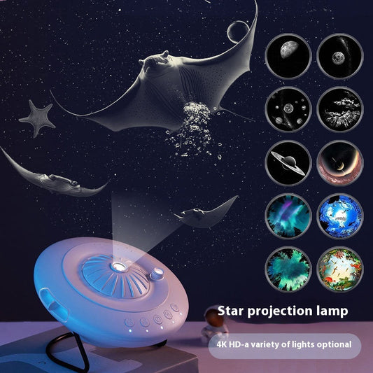 Starry Sky Ambience Projector | Planetarium Lamp with Picture Discs (2/4/6/10 Images)