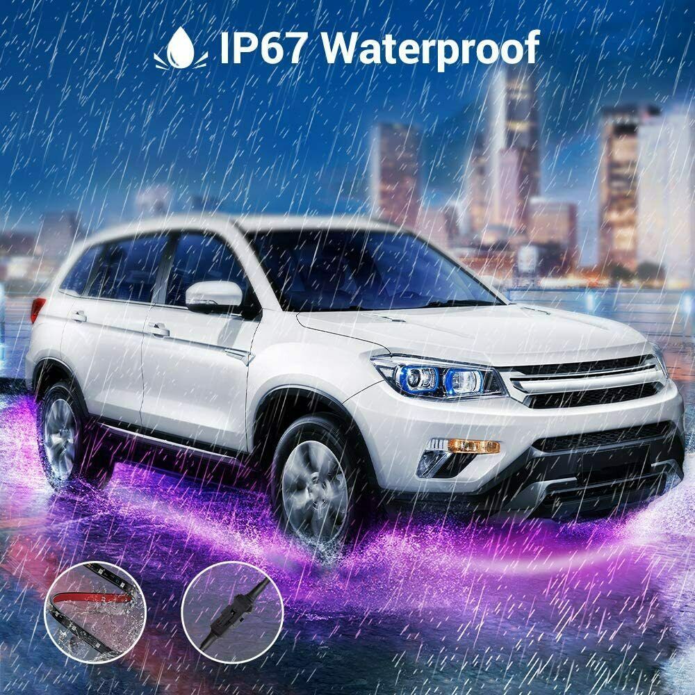 Waterproof silicone underglow LED strips for cars