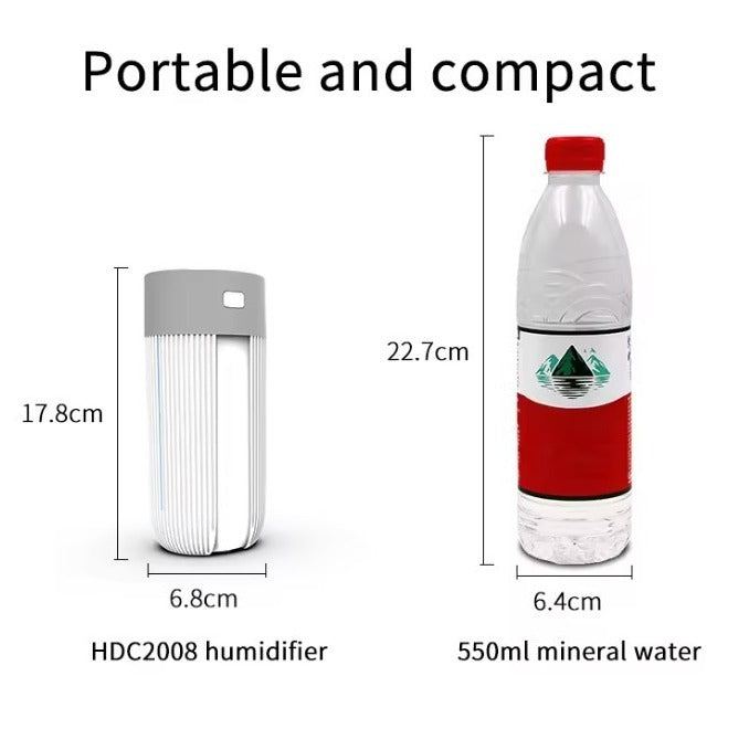 220ml Air Humidifier with Colorful LED Lights — White