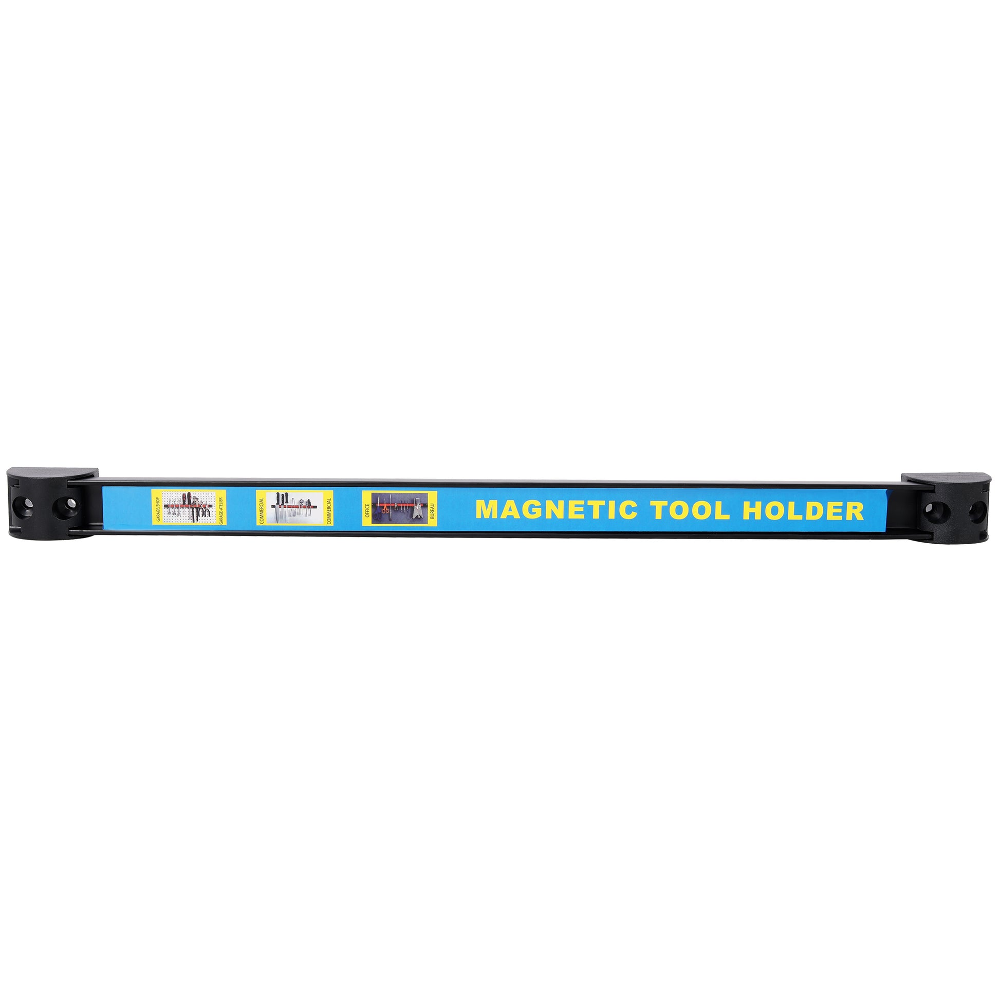 Heavy-duty magnetic tool bar set on wall
