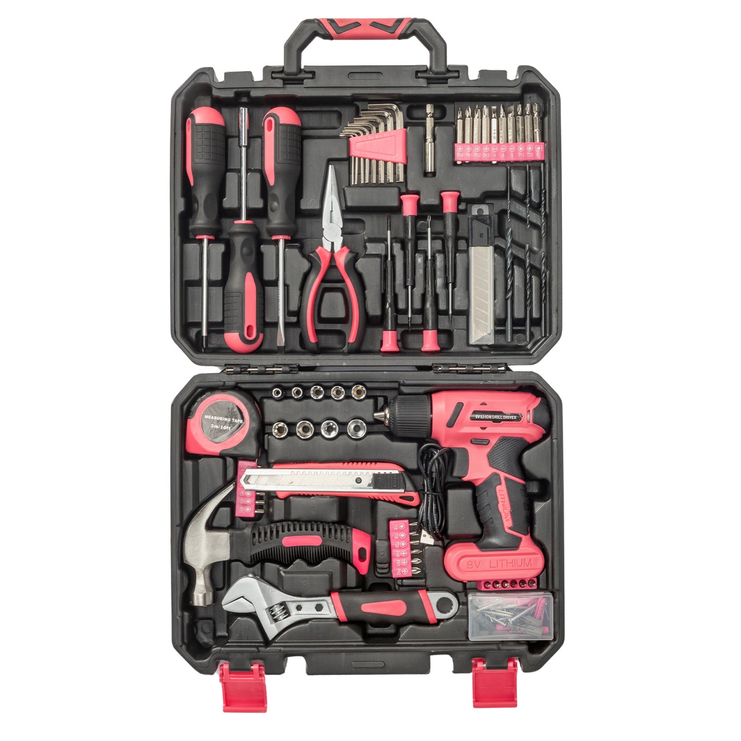 146-Piece 8V Electric Drill & Home Repair Tool Set – Complete DIY & Maintenance Kit